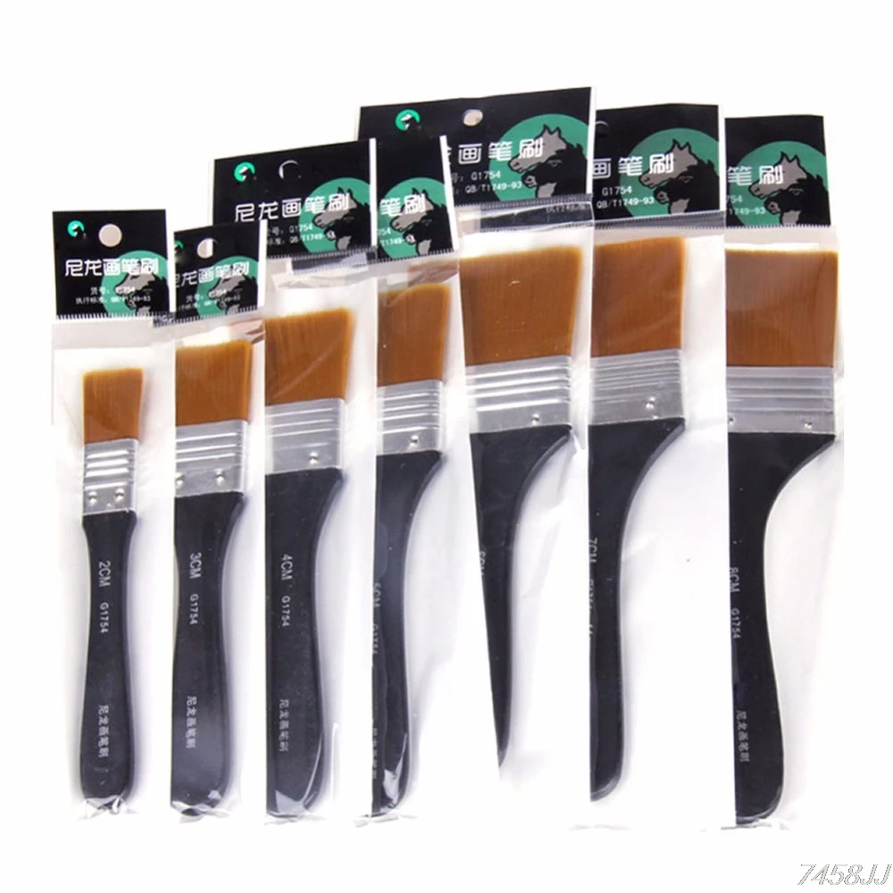 7 моделей акварельные кисти плоские кончики кисть для художника акварельная