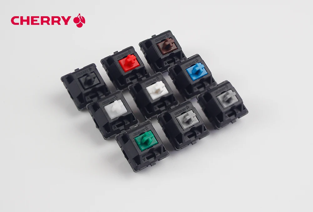 Оригинальный cherry mx коричневый синий красный переключатель прозрачные