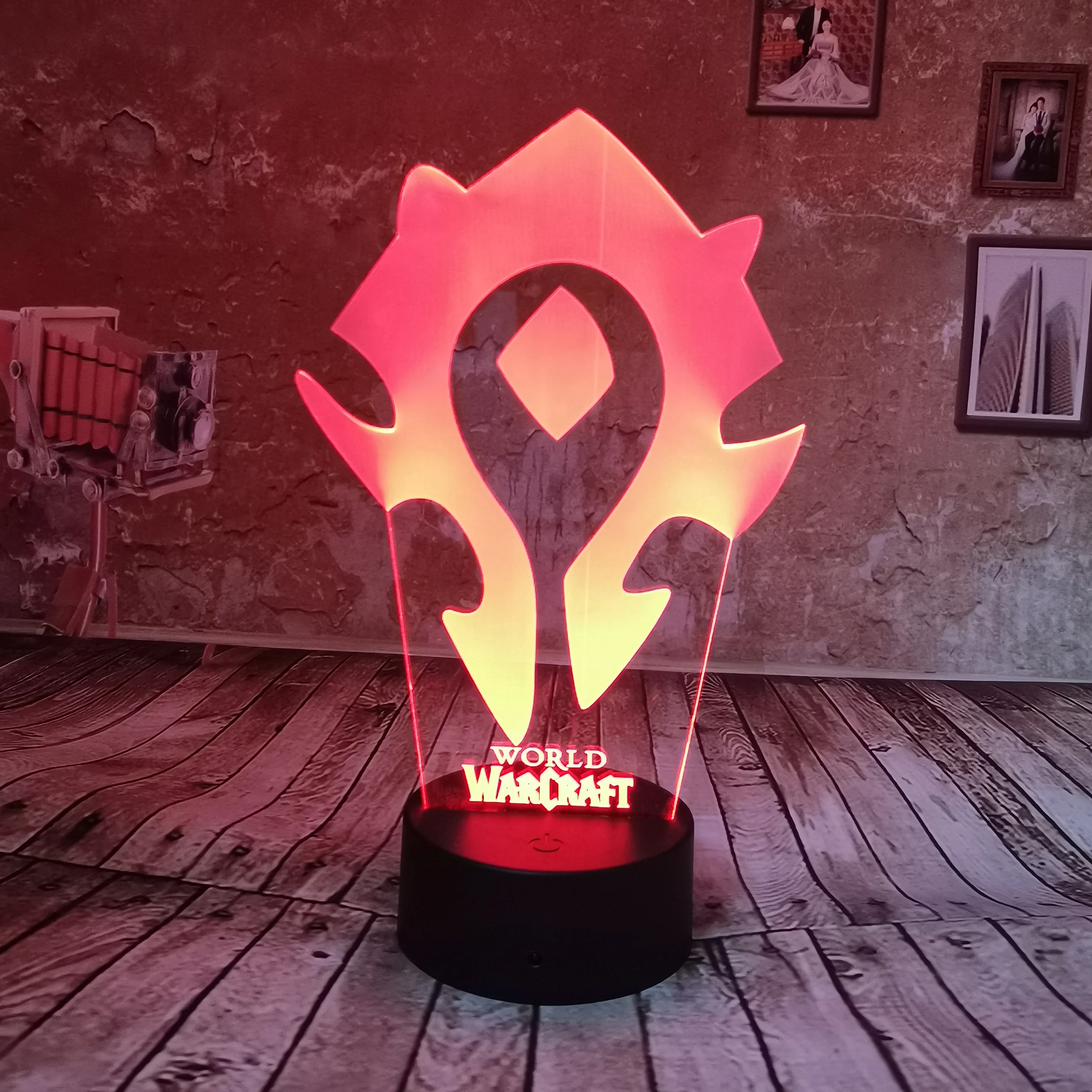 Прямая поставка новинка World Warcraft лампа 7 видов цветов градиентный светодиодный