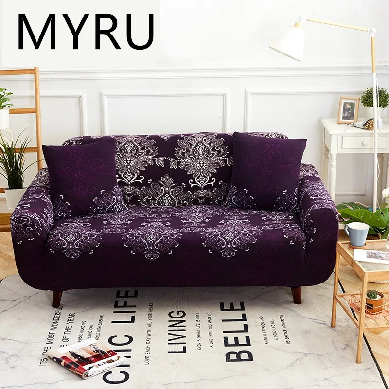 

Classic Floral Sofa Slipcovers Tight Wrap All-inclusive Slip-resistant Elastic Cubre Sofa Towel Corner Sofa Cover Couch Cover