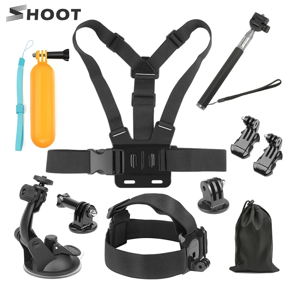 Съемка для GoPro Hero 8 7 6 5 Black универсальные аксессуары езды Xiaomi Yi 4K SJCAM SJ7 Eken H9 sony
