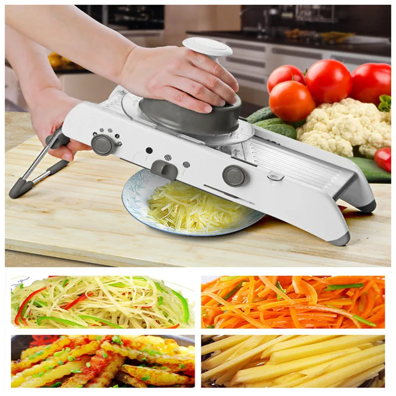 18 Types Use Mandoline Vegetable Slicer Cutter Stainless Steel Multifunctional Fruit Onion Potato Chopper Kitchen Gadgets | Дом и сад