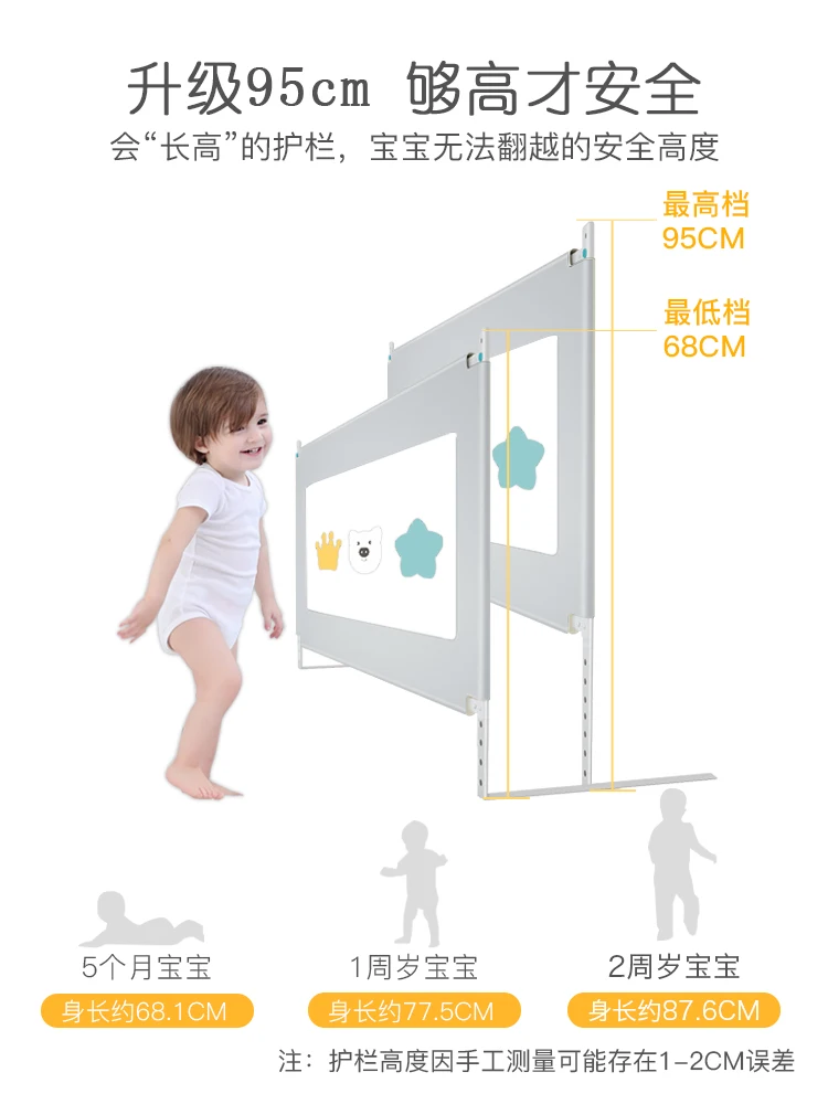95 см прикрепляющийся к защитное ограждение для кровати железнодорожных 2 м 1 8