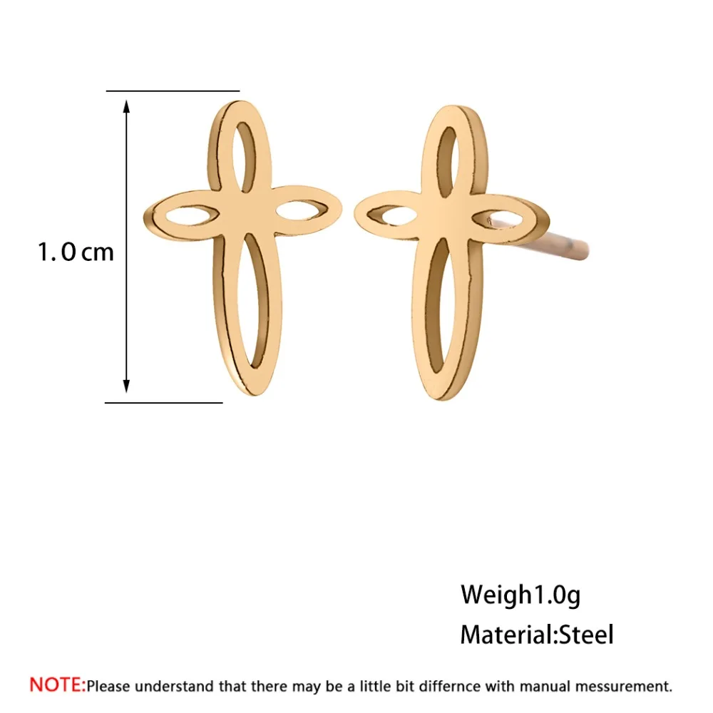 Cxwind модные серьги-гвоздики рождественские украшения из нержавеющей стали