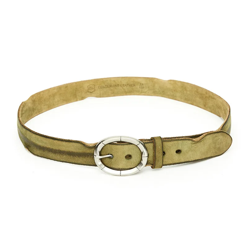 Новый итальянский ремень из коровьей кожи винтажные ремни натуральной с