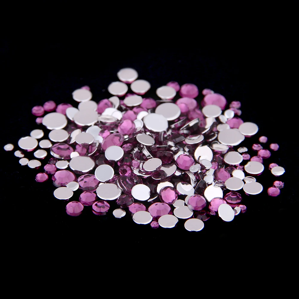 Smart Color Grape Purple Acrylic Rhinestones Shoes Sparkling Nail Art Decorations Clothing Small Pack | Красота и здоровье