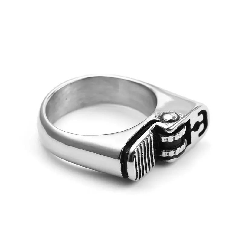 Готическая зажигалка кольцо прикуривателя газовая мужские кольца на палец