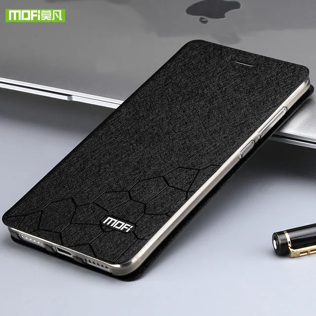 Black Чехол MOFI для Xiaomi Redmi Note 4X Силиконовый чехол Роскошный флип кожаный Xiaomi Redmi Note 4 Чехол для глобальной версии жесткий кошелек fundas - Цвет: Black