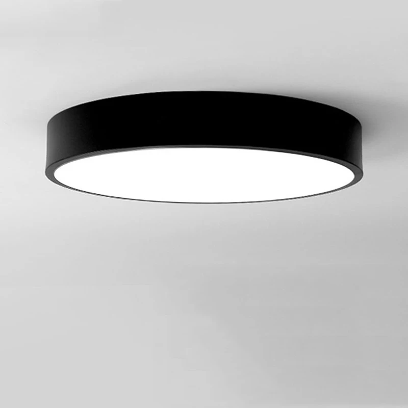 Lámpara de techo LED de estilo minimalista para interiores lámpara de techo redonda con personalidad creativa, para estudio, comedor y balcón