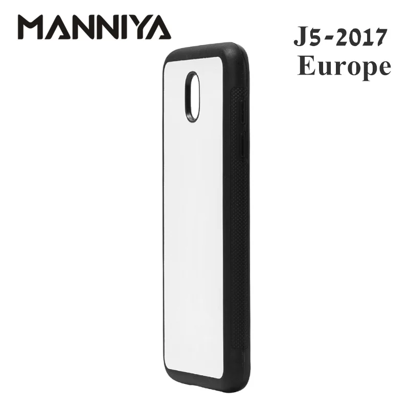 Manniya Blank резина для сублимации ТПУ чехол для Samsung Galaxy J3 J4 J5 J6 J7 J8 с Алюминий вставки 10 шт./лот
