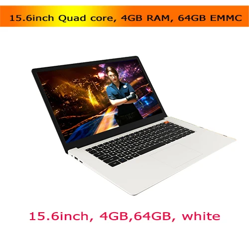 15.6in 4GB 64GB whit 14 дюймовый дешевый ноутбук Atom X5 Z8350 четырехъядерный процессор 2 ГБ/4G 32 ГБ/64 Гб EMMC bluetooth Камера HDMI wifi windows 10 нетбук - Цвет: 15.6in 4GB 64GB whit