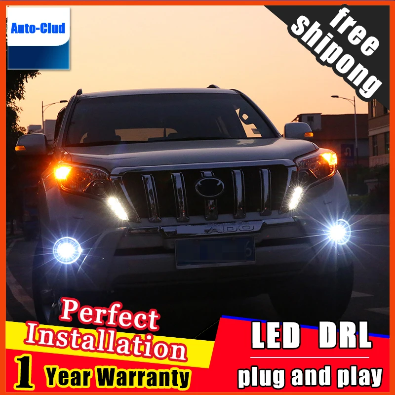 Стайлинг автомобиля светодиодный ные противотуманные фасветильник DRL для Toyota Prado