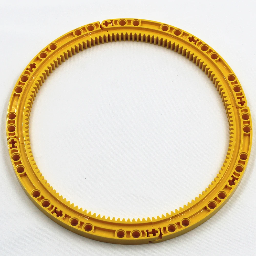 

MOC Technical Parts 4pcs/set CIRCLE GEAR RACK 11X11 Educational Building Block Bricks for Kids Toy Compatible with Lego 24121