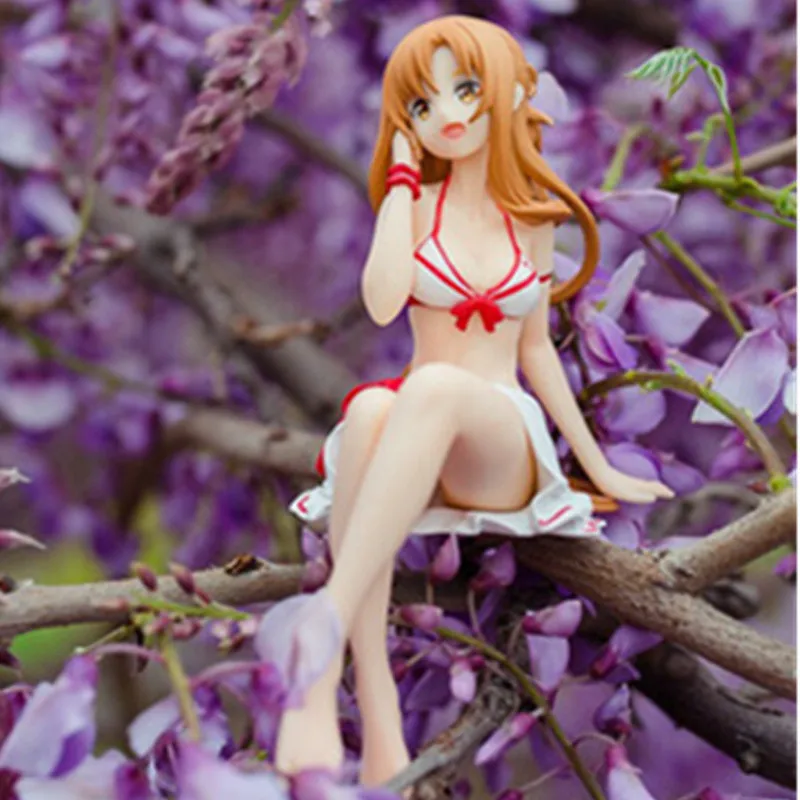 Аниме богиня Sword Art онлайн Yuuki AsunaSitting положение бикини ver. Сексуальные Фигурки