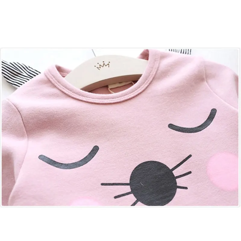 2017 Cartoon Long Sleeve Baby Girl Dress Spring Autumn Cotton Princess Dressing Children's Clothing Clothes High Quality 1-5T | Детская