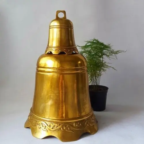 Фэншуй колокольчик народное искусство Китая China Brass Copper Тибетский буддистский