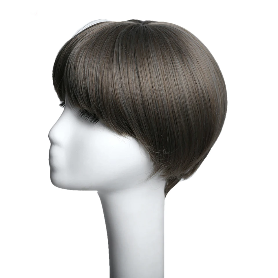 DIFEI Short Straight Wig 5 Colors Synthetic High-Temperature Fiber Halloween Party Women's | Шиньоны и парики