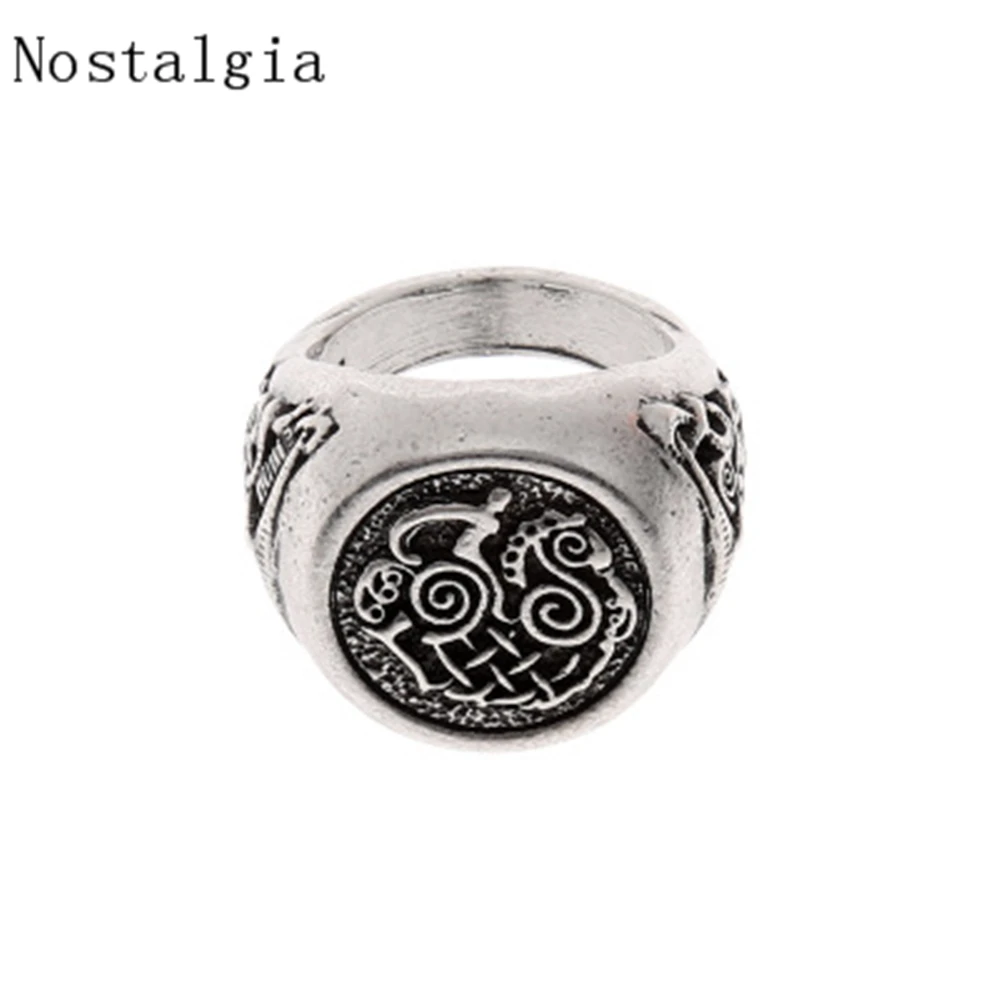 Модное винтажное славянское ювелирное изделие для мужчин Valknut Warrior's Ring