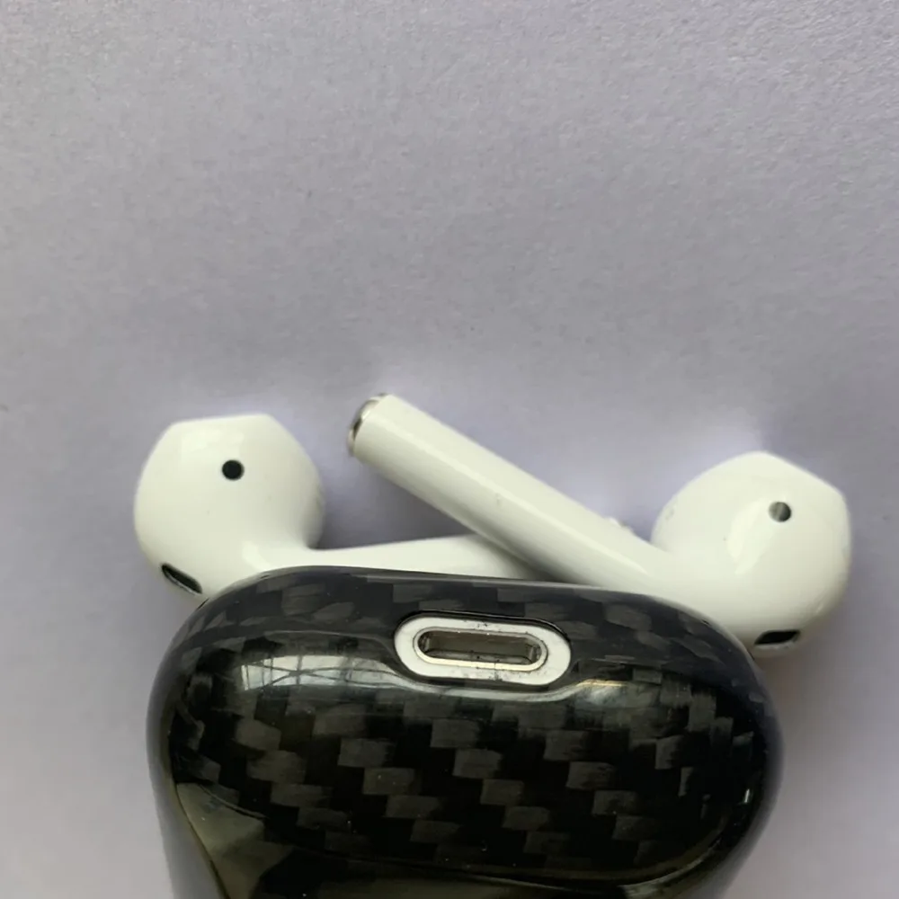 Беспроводные наушники из углеродного волокна чехлы для Apple AirPods беспроводные