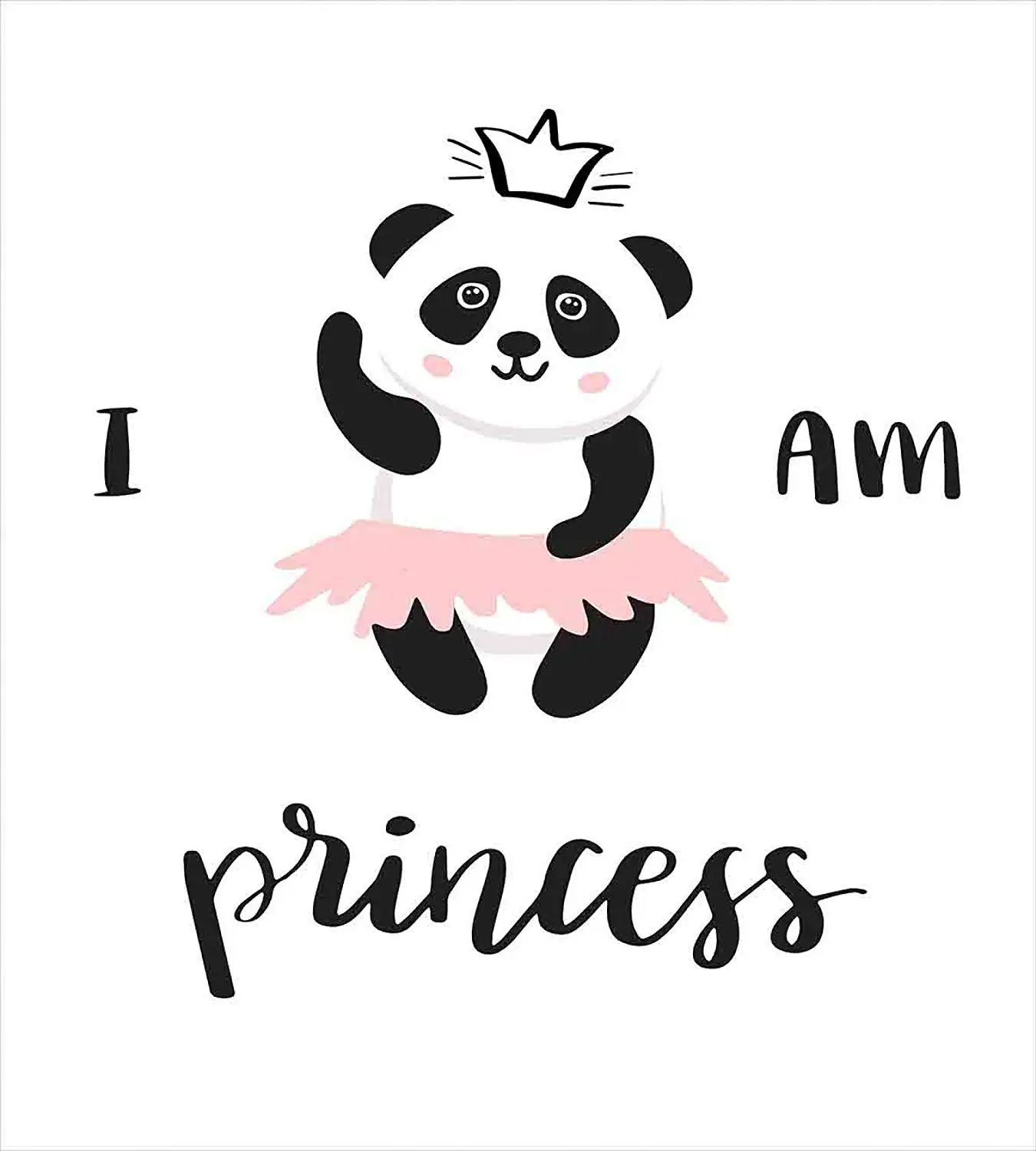 I am a Princess набор пододеяльников Королева Размер забавная балерина панда медведь