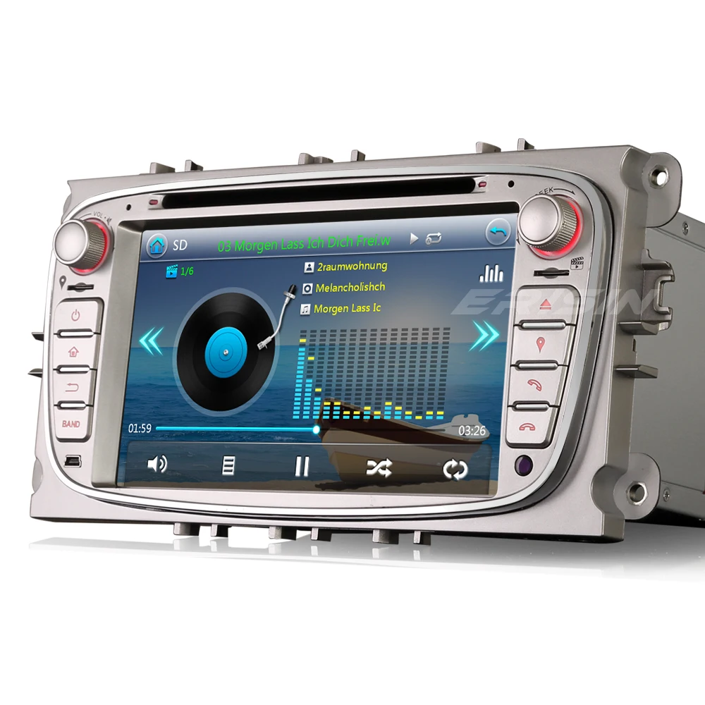 7 &quotспециальный автомобильный DVD для Ford C Max 2008 2010 &amp Focus 2007 Galaxy 2011 с внешней