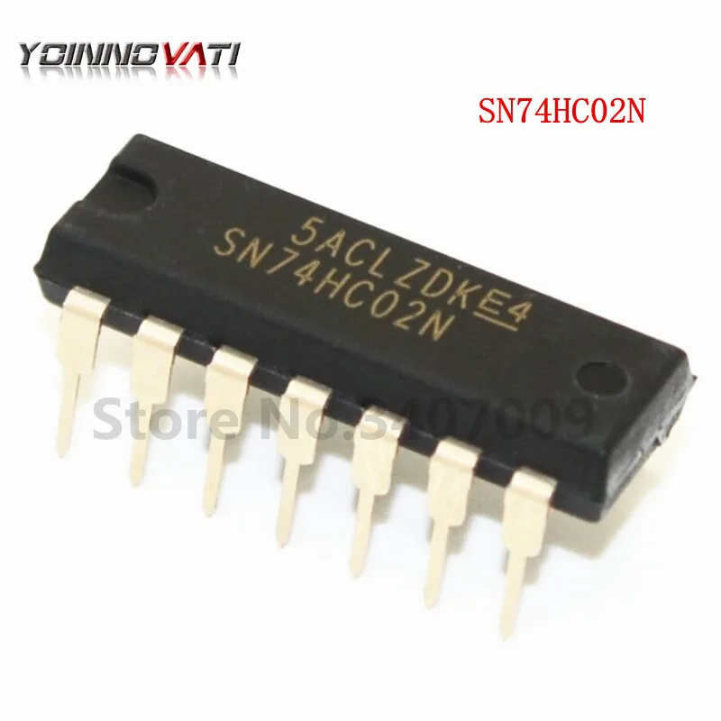 100 шт./лот 74HC02N DIP14 74HC02 SN74HC02N логический Quad Core 2 Вход новый оригинальный|Соединители|