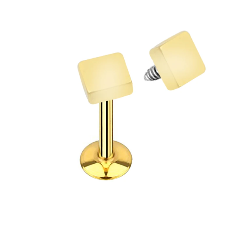 Новый продукт пирсинг губ тело Лабрет хрящевая спираль Tragus квадратная штанга Бар