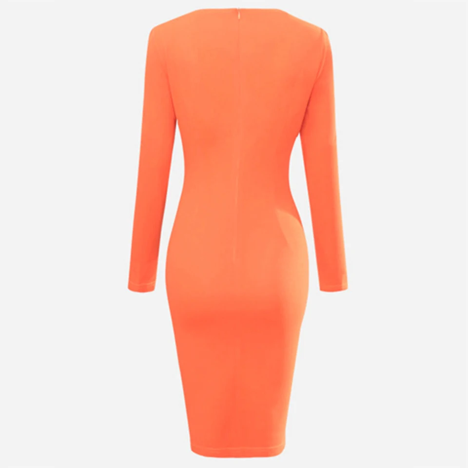 Женское облегающее платье с цветным блоком элегантное длиной до колена