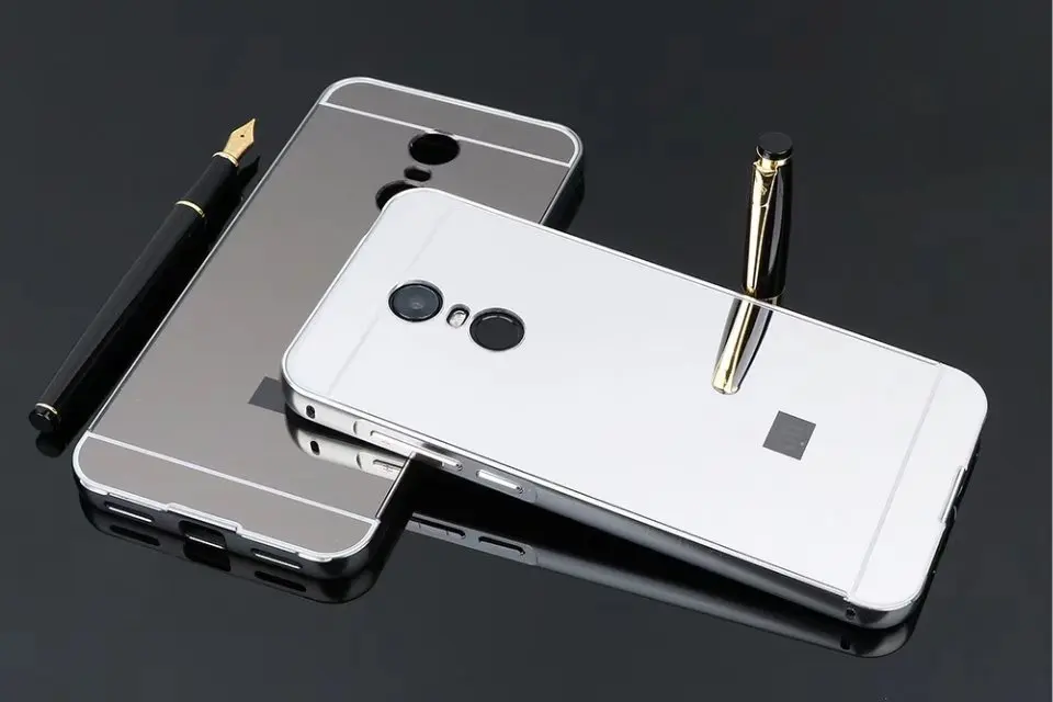 Для Xiaomi Redmi 6A ультра легкий металлический корпус с алюминиевой оправа из сплава, зеркальная задняя крышка для Xiaomi Redmi 6 Pro Redmi Note 7 Чехол