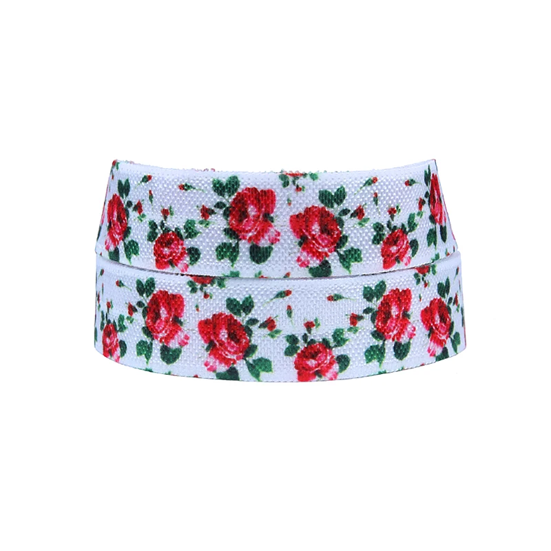 

(50yards/lot) Flower fold over elastic for kids headbands