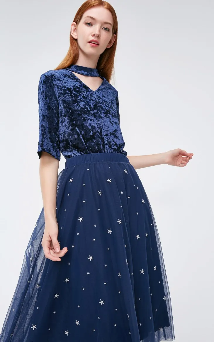 Vero Moda Женские Прозрачные топы с v-образным вырезом и коротким рукавом | 3183T1501