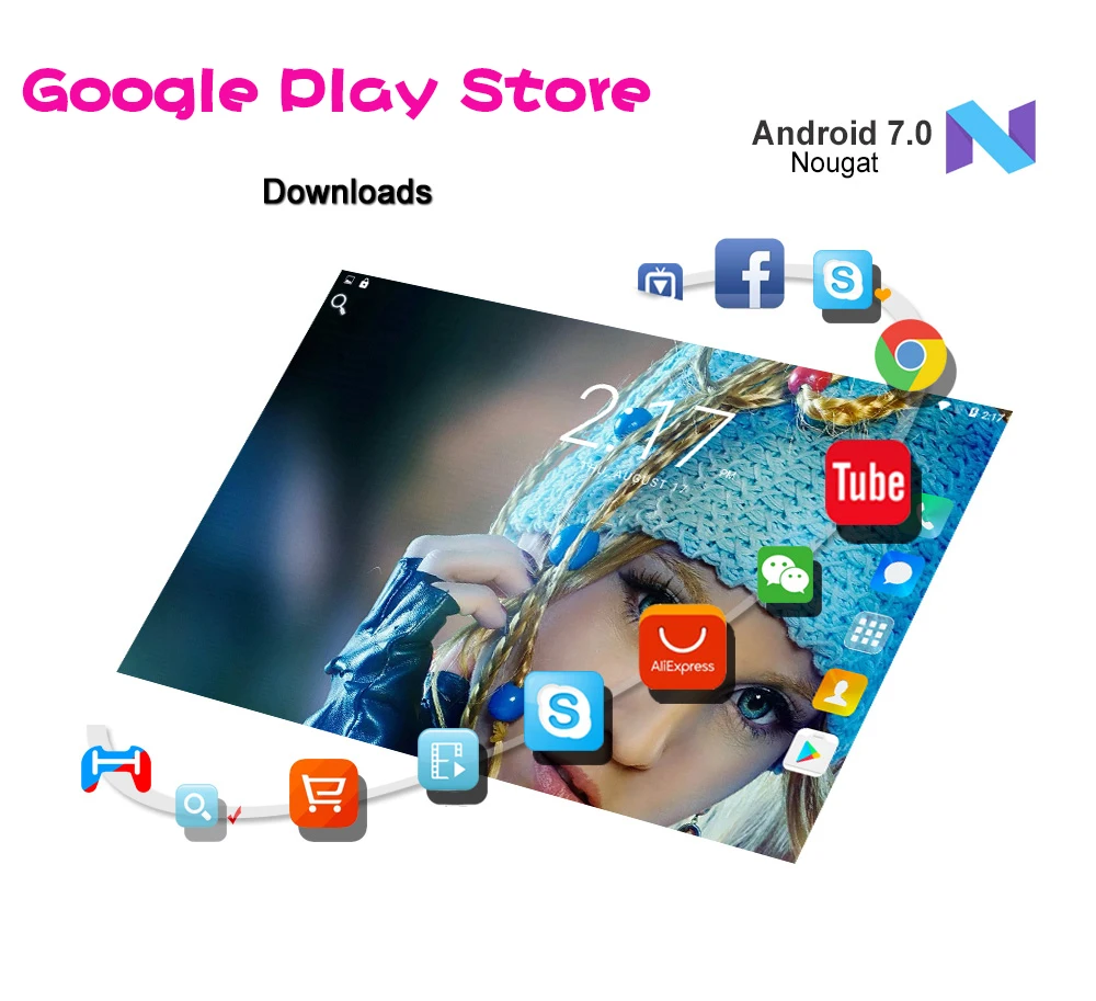 Новинка 2019 планшет Google Play на Android 9 0 10 дюймов 3G 4G LTE Восьмиядерный 6 ГБ ОЗУ 64 Гб ПЗУ