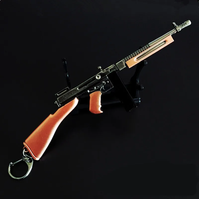 GUM Горячая игра PUBG 17,5 см пистолет Модель сплава брелок Llaveros высокого качества король кольцо для мужчин и женщин держатель Брелок Подарки - Цвет: GUM