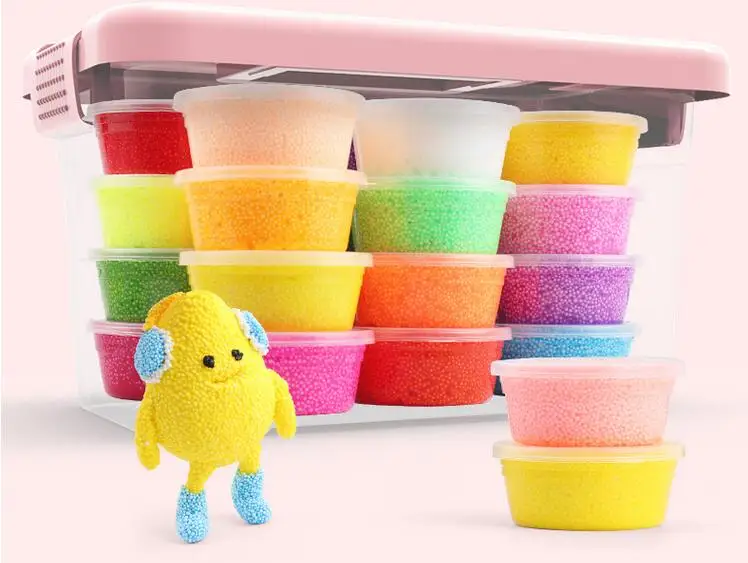 Новые Дети Обучающие игрушки Play Foam мягкие цветные лепки глина волшебный воздух сухой слизистый Пластилин