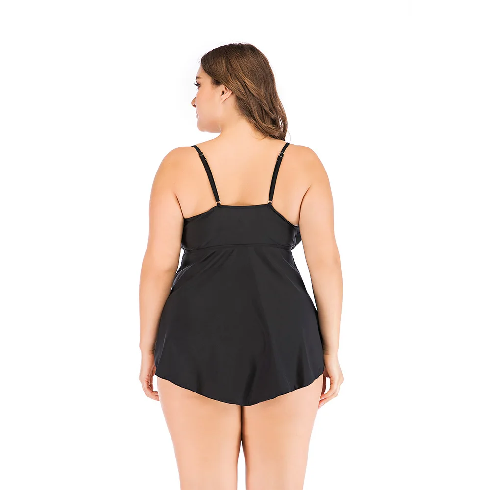 Танкини больших размеров 2019 Большие размеры купальники пляжная одежда купальник