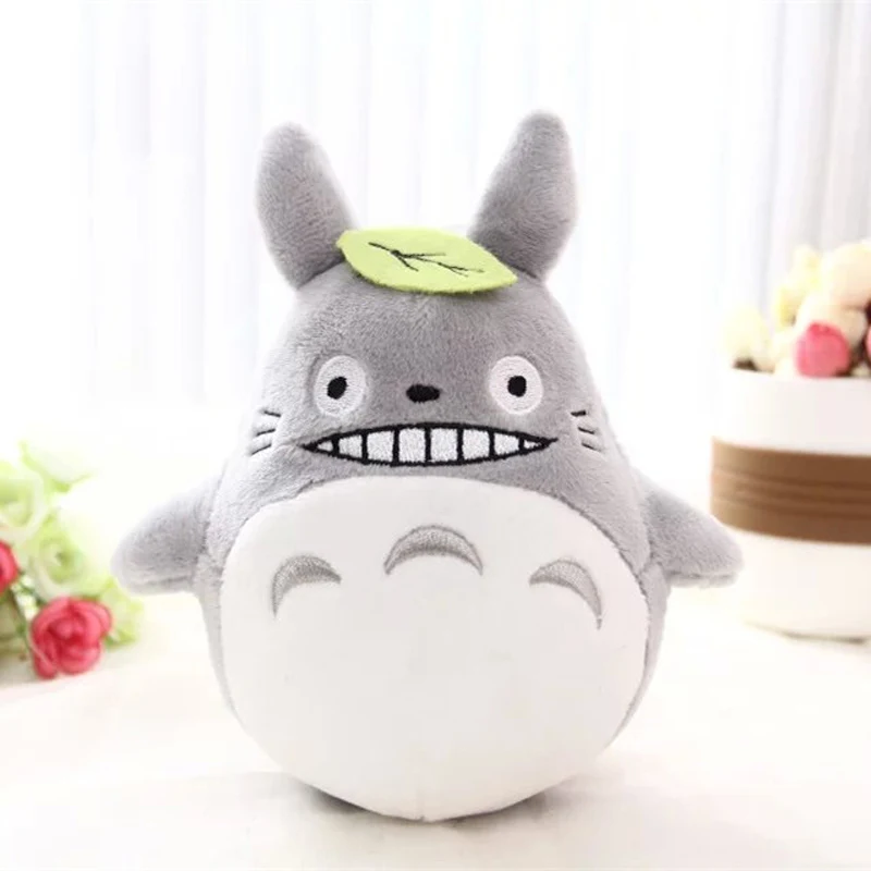 Gray Totoro Милый 15 см Тоторо Плюшевые Японские Аниме Хаяо Миядзаки Мой сосед Тоторо Мягкие плюшевые игрушки куклы для детей Рождественский подарок - Высота: Gray Totoro