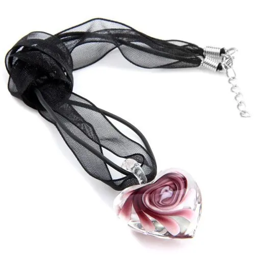 Фиолетовое ожерелье с подвеской из стеклянного бисера 28 мм|necklace necklace|necklace