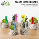 50 шт. * 10 см этикетки на растения для дома, бонсай, именная бирка, пластиковые разноцветные наклейки для детского сада, цветочный горшок, растения, садовые украшения