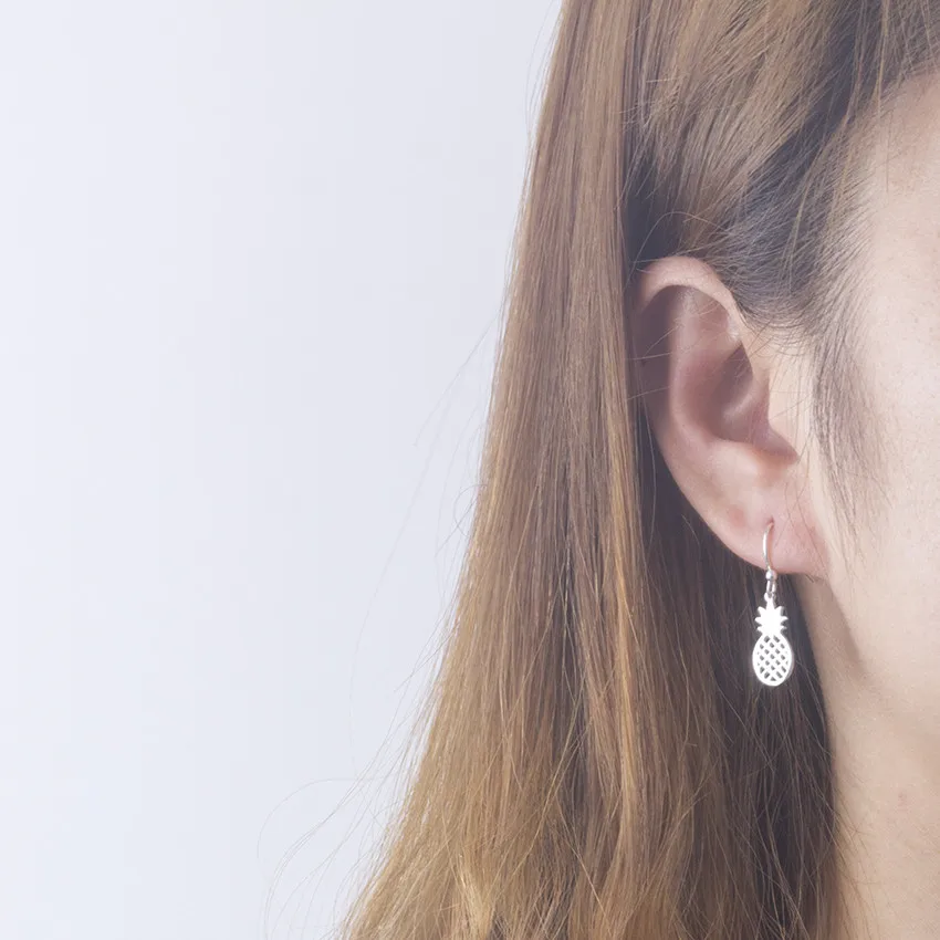 V привлечь Нежный Золотой ананас серьгу Для женщин Модные украшения 2017