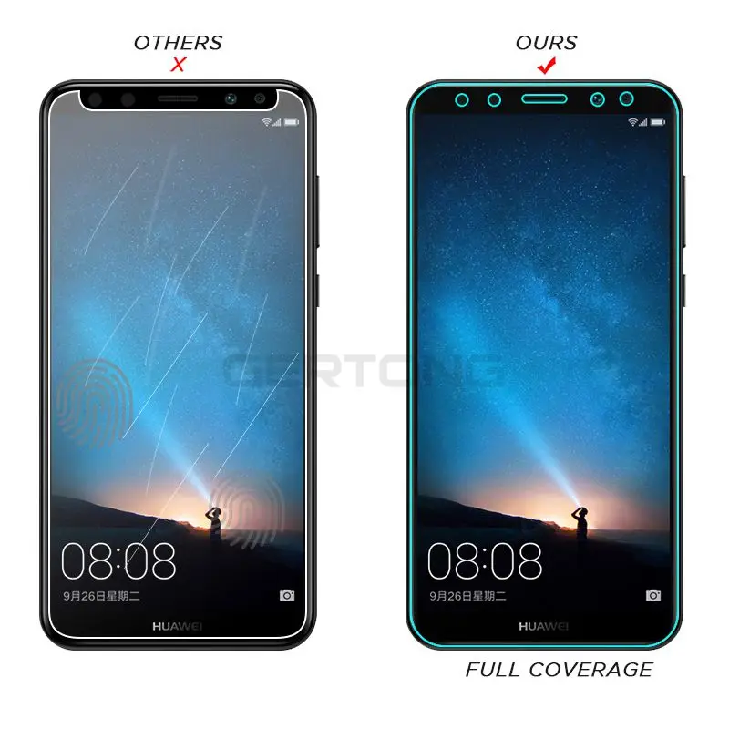 2 упаковки из закаленного стекла для huawei mate 20 X Lite mate 10 Pro P10 Plus HD стеклянная плёнка для Honor 8X Max 8A экран протектор