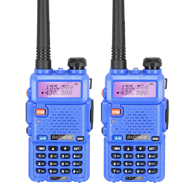 10 шт. Baofeng UV 5R синий Walkie Talkie УФ двухстороннее двухдиапазонный радиолюбителей UV5R