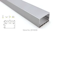 100 x 2m setslot linear light led aluminum channel large square shape aluminium led extrusion profiles for suspension lamps