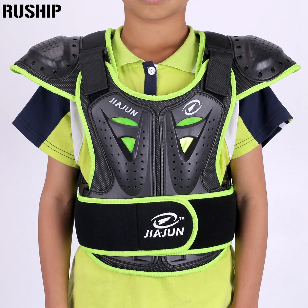 .Детская Защита спины. Профессиональные Детей жилеты брони мотокросс броня лыж