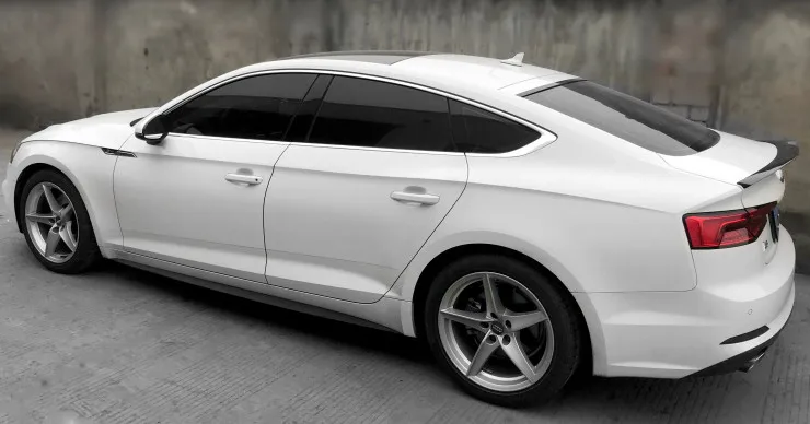 Спойлер для Audi A5 Автомобильный задний спойлер губ из 2018-2019 углеродного волокна