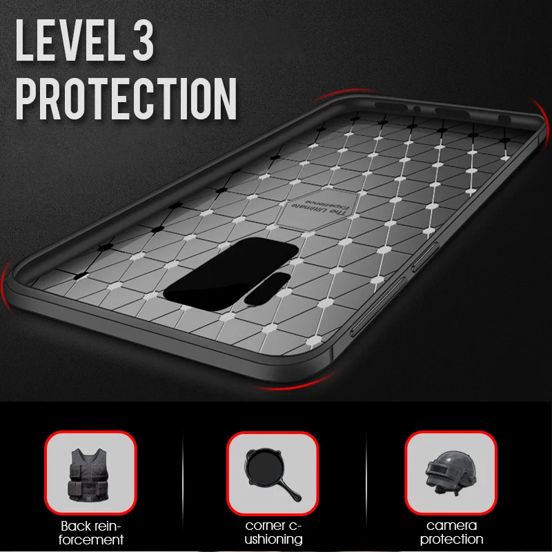 NFH ТПУ чехол для samsung Galaxy S9 S8 Coque силиконовый мягкий Lychee Striae Capa Plus в виде ракушки |