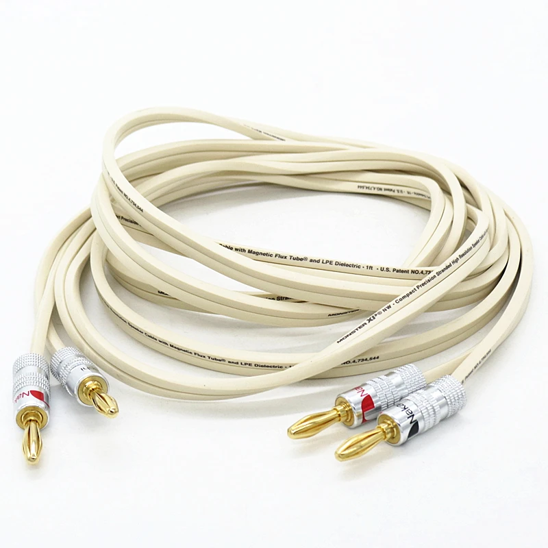 Профессиональные штекеры типа банан аудио линейный кабель колонки усилитель