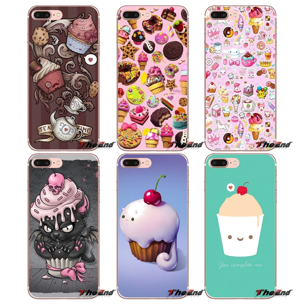 Для iPhone X 4 4S 5 5S 5C SE 6 6S 7 8 Plus Samsung Galaxy J1 J3 J5 J7 A3 A5 2016 2017 TPU чехол для шоколада Nutella cupcakes