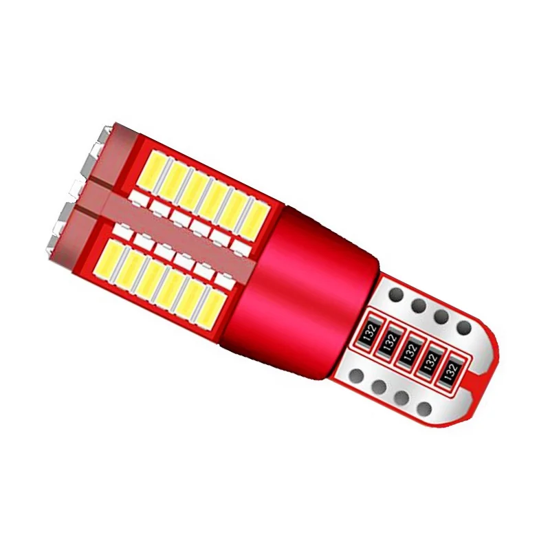 100 шт. Автомобильные светодиодные лампы T10 W5W 57SMD для паркосветильник 57 SMD