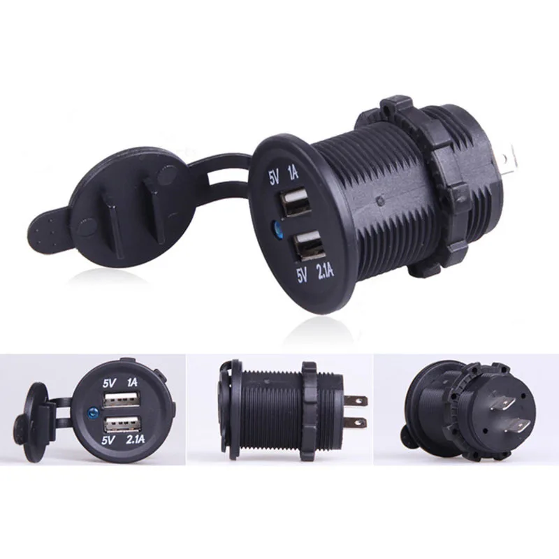 12V24V двойная USB розетка для автомобильного прикуривателя Автомобильный адаптер