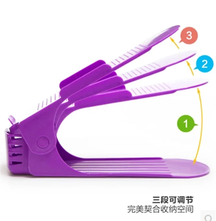 4 шт. прочная регулируемая стойка для обуви двойные органайзеры Sapateira современный